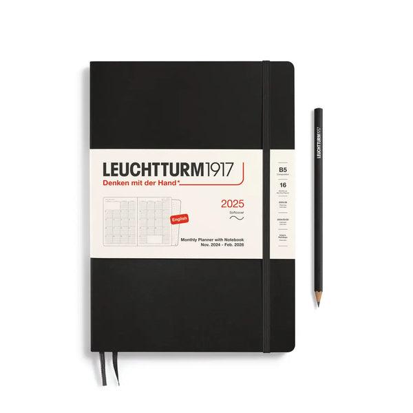 Leuchtturm Monthly Planner with Notebook 2025 B5