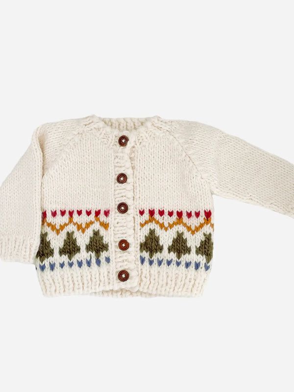 Tree Fair Isle Kids Cardigan