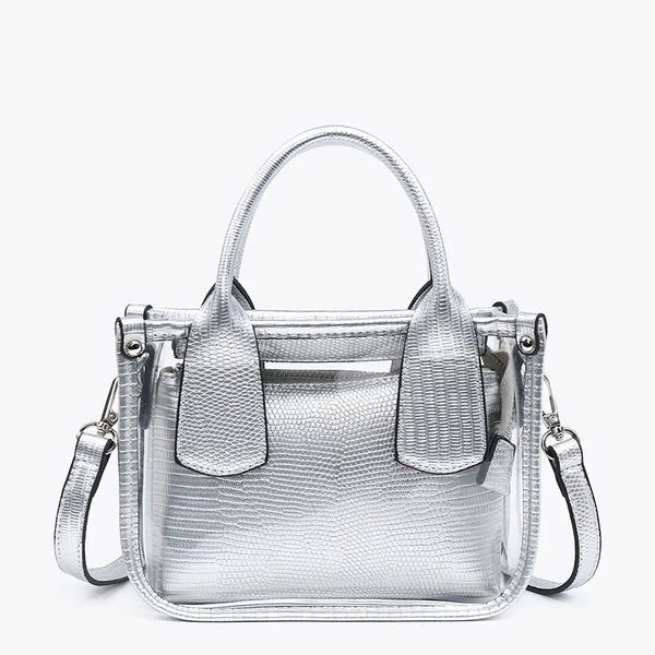 Stacey Clear Satchel with Inner Bag