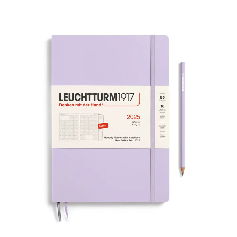 Leuchtturm Monthly Planner with Notebook 2025 B5