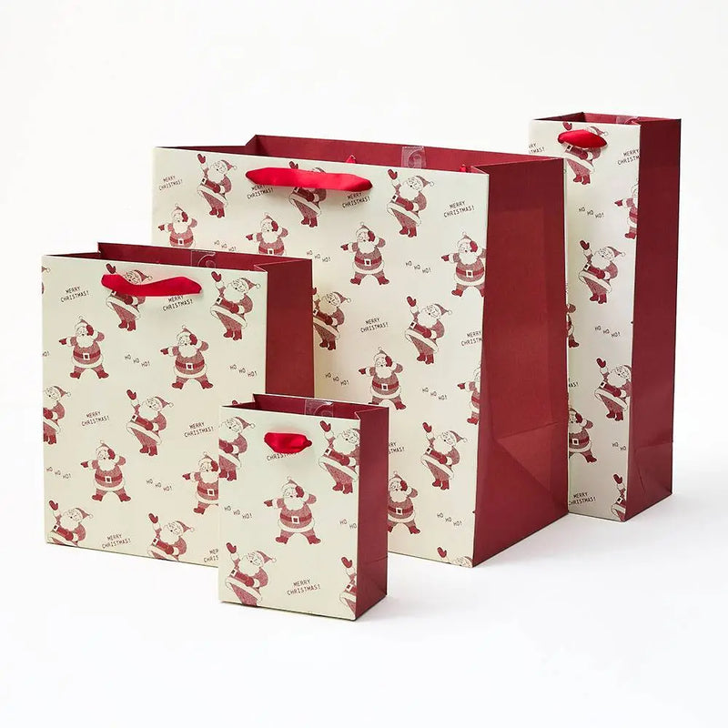 Newsprint Santa Gift Bag