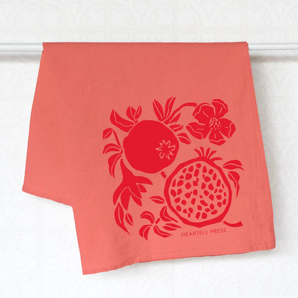 Pomegranate Natural Dye Generous Kitchen Towel