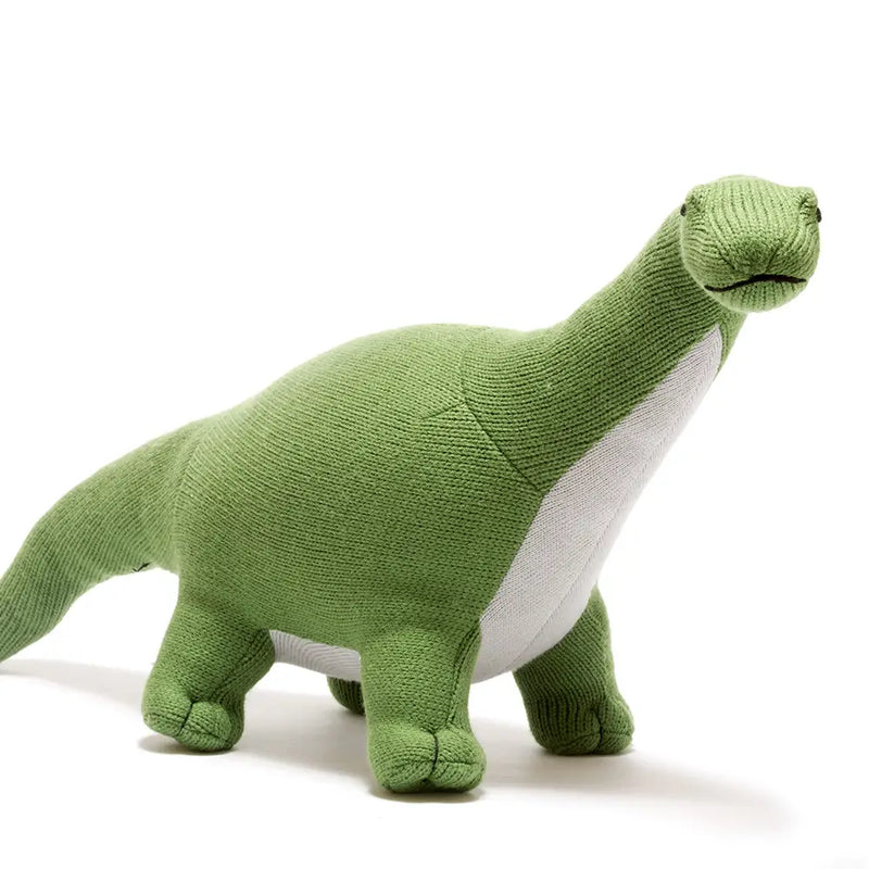 Knitted Green Plush Titanosaur Dinosaur – Press Shop