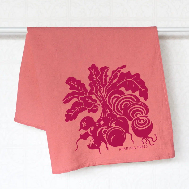 Beets Natural Dye Generous Kitchen Towel