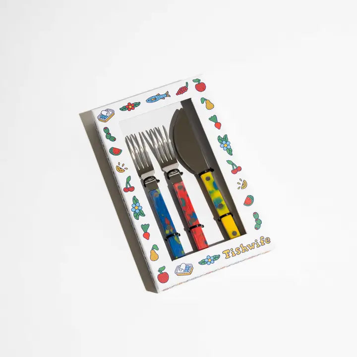 Tinned Fish Fork + Knife Set