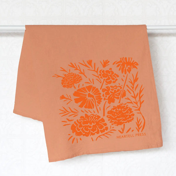 Marigolds Natural Dye Generous Kitchen Towel