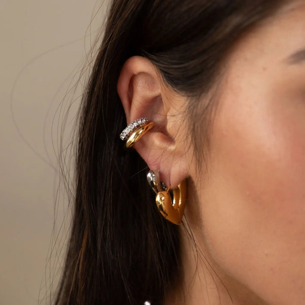 Kendall Two-Tone Ear Cuff