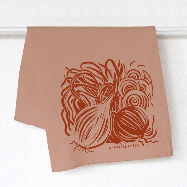 Onions Natural Dye Generous Kitchen Towel