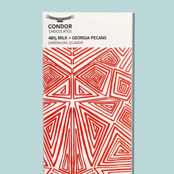 Condor Chocolates 48% Milk Chocolate + Pecan Bar