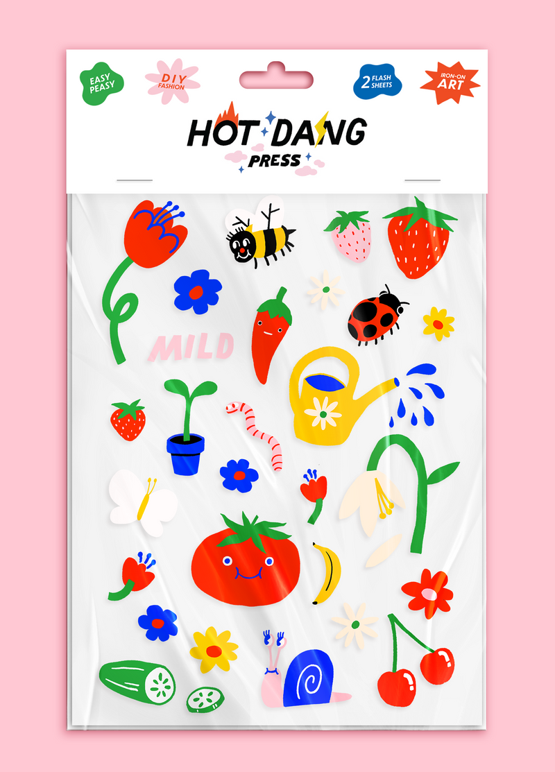 Hot Dang Press Iron-On Patches