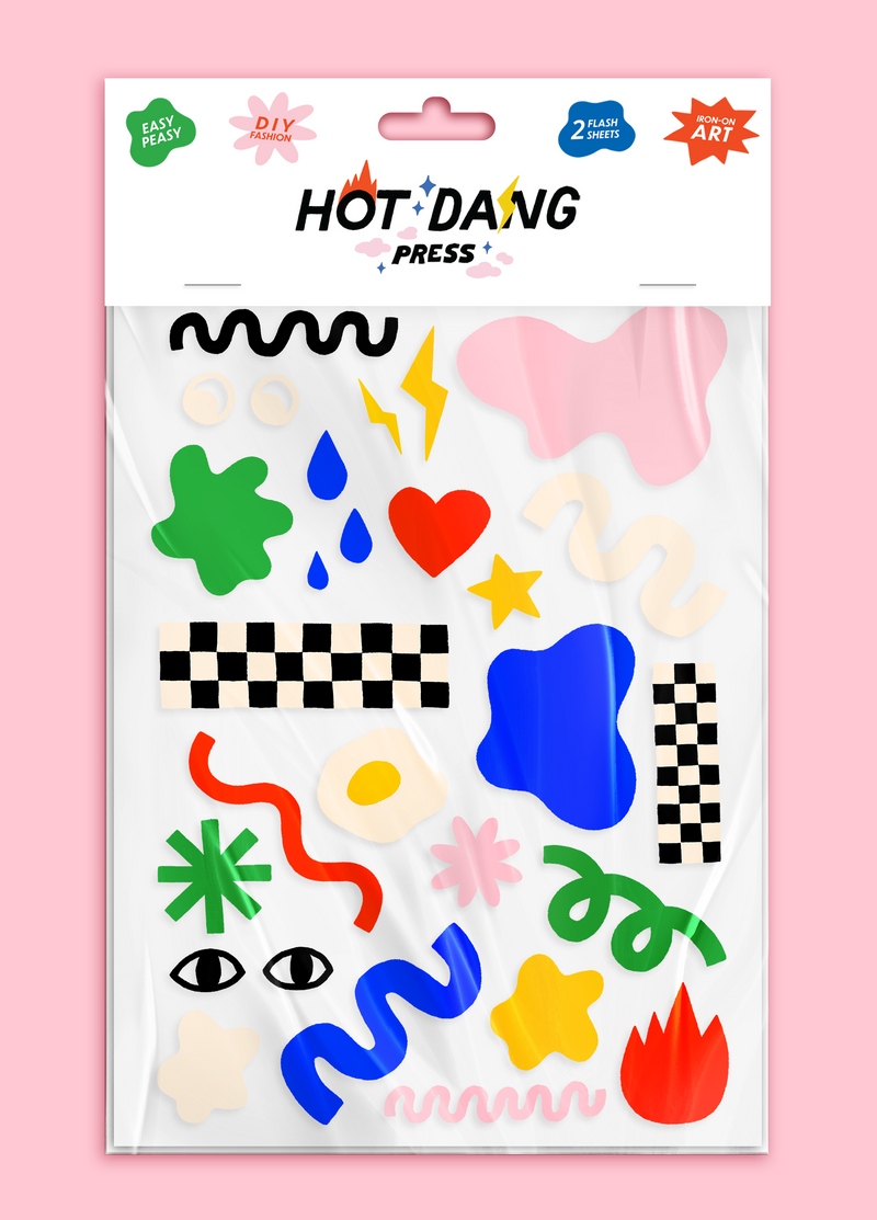 Hot Dang Press Iron-On Patches