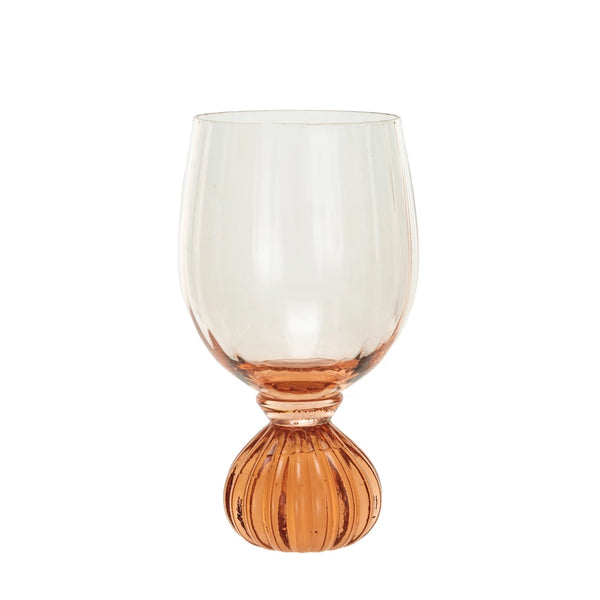 Ribbed Footed Wine Glass