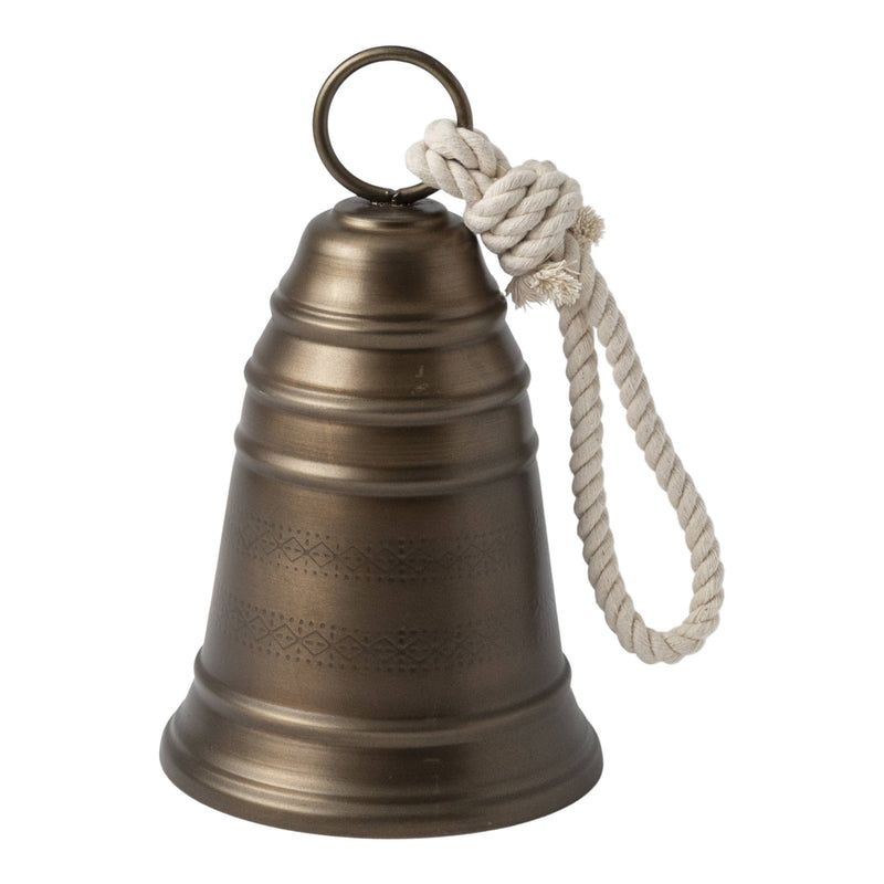 Antiqued Brass-Finished Bell